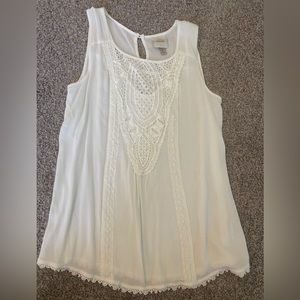 Women’s Knox Rose White boho top medium